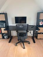 IKEA Bekant Elektrisch Bureau 160x80 Zwart, Huis en Inrichting, Bureaus, Ophalen, Elektrisch, Gebruikt, Bureau