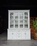 Chique franse vitrinekast | Klassieke oude buffetkast #2469, Huis en Inrichting, Kasten | Buffetkasten, Niet ingevuld, Gebruikt