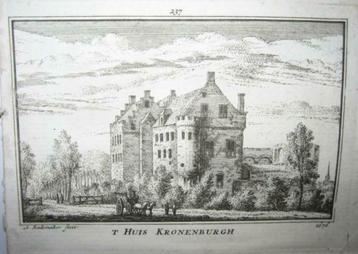 237 / Loenen  huis Kronenburg Kopergravure  18e Eeuw beschikbaar voor biedingen
