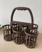 Vintage kunststof flessenrek, Ophalen of Verzenden, Gebruikt