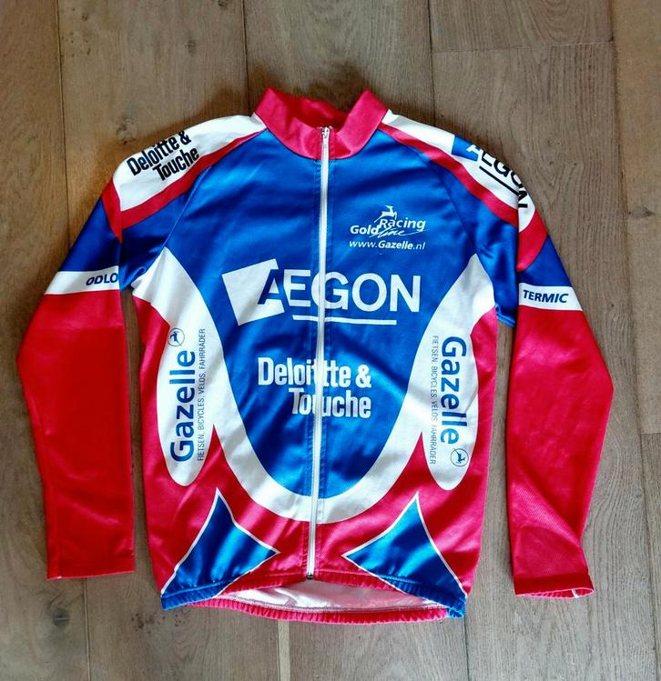 Aegon Gazelle schaats en wielrenjas kernploeg maat XL, Sport en Fitness, Schaatsen, Gebruikt, Overige typen, Overige merken, Ophalen of Verzenden