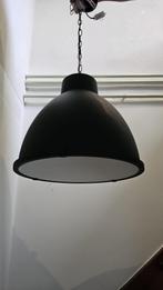 Zwarte Hanglamp, Ophalen of Verzenden, Gebruikt, Glas, Minder dan 50 cm