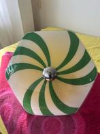 Unieke échte vintage plafondlamp!, Ophalen of Verzenden, Gebruikt, Glas