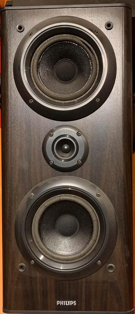 Philips FB-670 / 70FB670 - set van 2 luidsprekers, Audio, Tv en Foto, Luidsprekers, Gebruikt, Front, Rear of Stereo speakers, 60 tot 120 watt