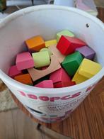 Houten blokjes 100pcs box 18mths+, Ophalen, Zo goed als nieuw