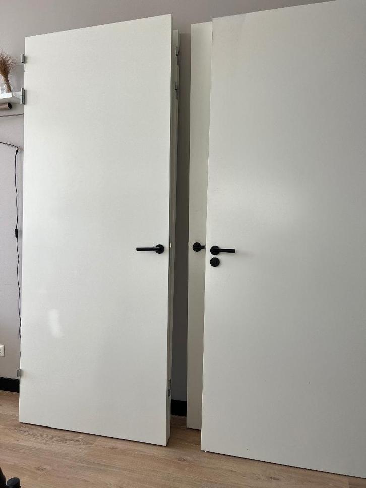 Hoge binnendeuren, Doe-het-zelf en Verbouw, Deuren en Horren, Gebruikt, Binnendeur, 215 cm of meer, 80 tot 100 cm, Ophalen