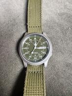 Seiko 5 fieldwatch militairy, Staal, Ophalen of Verzenden, Zo goed als nieuw, Seiko