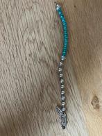 Zilveren Silk Armband met Turkoois, Blauw, Ophalen of Verzenden, Zo goed als nieuw, Met edelsteen