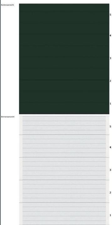 Nieuwe garagedeur 2000 x 2440mm ralkleur 9011. beschikbaar voor biedingen