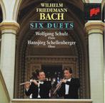 BACH WF Six duets CD SCHULZ SONY, Ophalen of Verzenden, Gebruikt, Kamermuziek