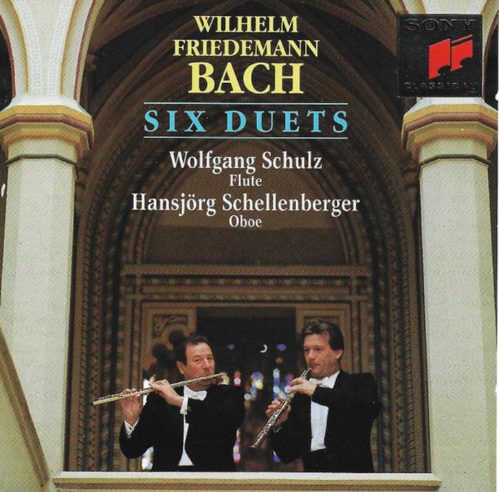 BACH WF Six duets CD SCHULZ SONY, Cd's en Dvd's, Cd's | Klassiek, Gebruikt, Kamermuziek, Ophalen of Verzenden