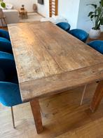 Teak houten eettafel 220x100cm, Huis en Inrichting, Tafels | Eettafels, Ophalen, Gebruikt, 200 cm of meer, 50 tot 100 cm