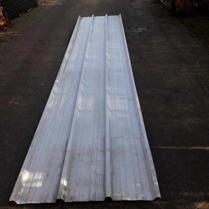 Damwand dakplaten, Doe-het-zelf en Verbouw, Dakpannen en Dakbedekking, Gebruikt, Dakplaat of Dakpanplaat, Metaal, Overige kleuren