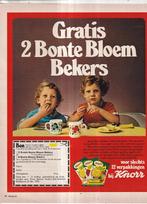 Retro reclame 1972 Knorr Arcopal bloemen mok beker, Ophalen of Verzenden