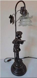 Prachtige antieke lamp bronslook
Jongen met fluit, Antiek en Kunst, Ophalen of Verzenden
