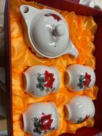 Nieuw chinees thee set 4 kopjes met thee pot, Ophalen of Verzenden