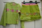 groene set, barbie, maat 116, Kinderen en Baby's, Kinderkleding | Maat 116, Barbie, Zo goed als nieuw, Setje, Verzenden