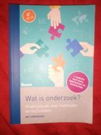 Wat is onderzoek, Ophalen of Verzenden, Zo goed als nieuw, HBO