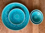 Blauw AH servies, Huis en Inrichting, Keuken | Servies, Ophalen, Zo goed als nieuw, Overige stijlen, Bord(en)