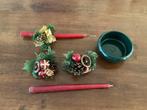 Kerstdecoratie + Keramiek bakje, Ophalen of Verzenden, Zo goed als nieuw