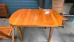 Vintage ovale tafel, uitschuifbaar, Huis en Inrichting, Gebruikt, 100 tot 150 cm, Vintage, Vijf personen of meer