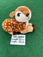 Pluche knuffel hert, liggend, 28cm, Ophalen of Verzenden, Zo goed als nieuw, Overige typen