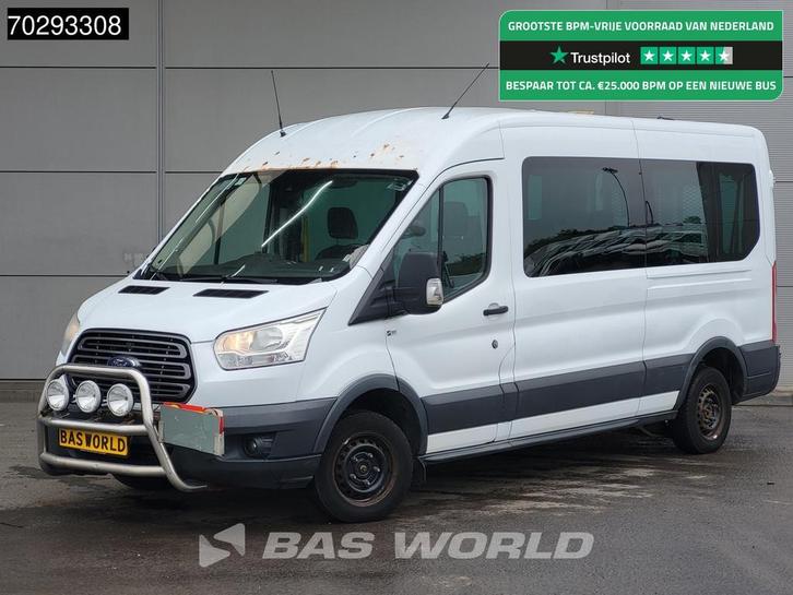 Ford Transit 125pk Personenvervoer Luchtvering Taxi Ramp Air, Auto's, Bestelauto's, Bedrijf, Te koop, Airconditioning, Centrale vergrendeling