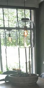 Hanglampen twee stuks, Ophalen, Zo goed als nieuw, Glas