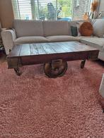 Originele Lineberry fabriekstrolley – industriële salontafel, Huis en Inrichting, Tafels | Salontafels, Ophalen, 100 tot 150 cm