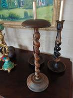 Antieke houten hoedenstandaard getorst Franse brocante, Ophalen of Verzenden