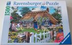 Puzzel *** COTTAGE IN ENGELAND *** 1500 stukjes Ravensburger, Ophalen of Verzenden, 500 t/m 1500 stukjes, Zo goed als nieuw, Legpuzzel