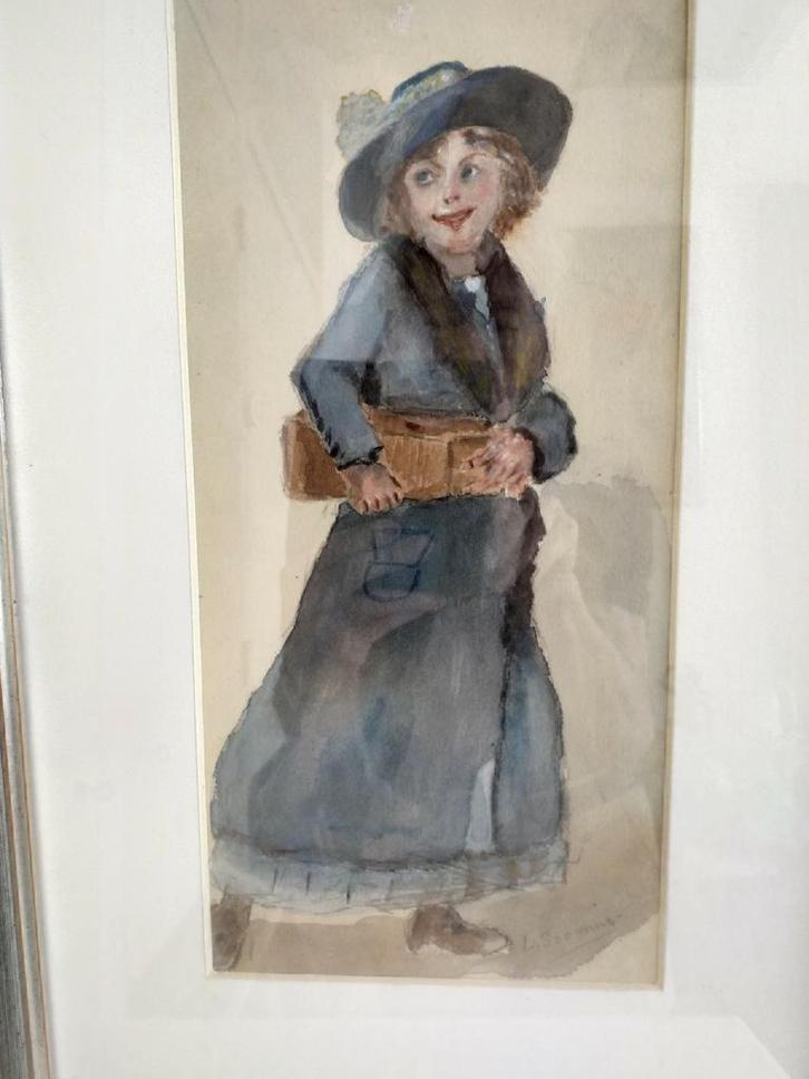 De Modinette, Antiek en Kunst, Kunst | Schilderijen | Modern, Ophalen of Verzenden