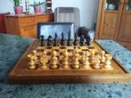 Schaakspel ; prachtige cassette, grote schaakstukken izgst., Hobby en Vrije tijd, Gezelschapsspellen | Bordspellen, Ophalen, Gebruikt