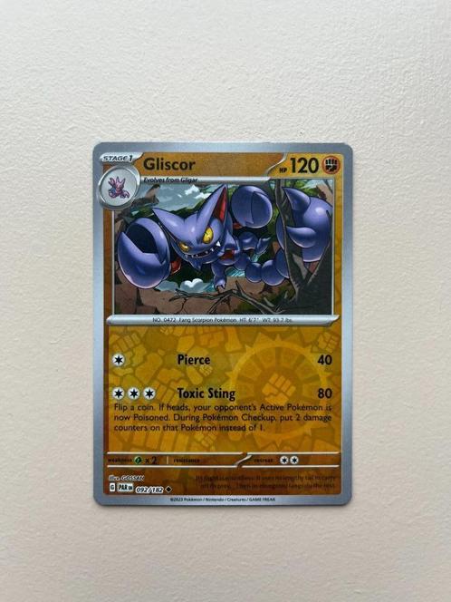 Gliscor 092/182 - Paradox Rift - Reverse Holo, Hobby en Vrije tijd, Verzamelkaartspellen | Pokémon, Nieuw, Losse kaart, Ophalen of Verzenden