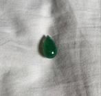 druppel vorm facet geslepen smaragd steen, Verzenden