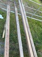 Hardhouten Palen, Schaduwdoek & Bevestigingsset, Palen, Ophalen of Verzenden, Zo goed als nieuw, Hardhout