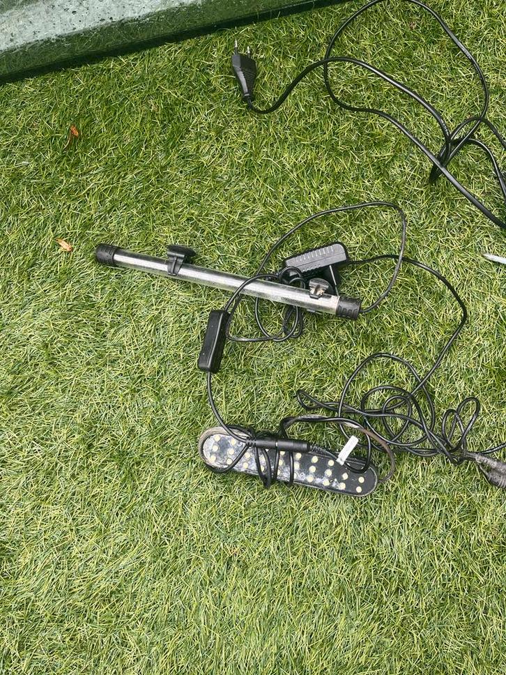 Aquarium– verlichting & filter met luchtpomp te koop, Dieren en Toebehoren, Vissen | Aquaria en Toebehoren, Gebruikt, Verlichting of Verwarming