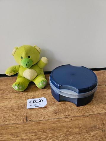 Tupperware vensterdoos koektrommel donkerblauw  beschikbaar voor biedingen