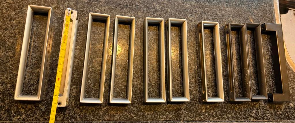 RVS Keuken kast greepjes, Huis en Inrichting, Keuken | Keukenbenodigdheden, Ophalen of Verzenden, Gebruikt