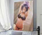 Animatie Anime hentai canvas poster XL 90x60 cm muur deco, Nieuw, Ophalen of Verzenden, H, H