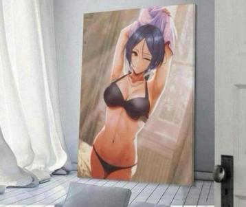 Animatie Anime hentai canvas poster XL 90x60 cm muur deco beschikbaar voor biedingen
