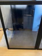 2 moducase stijl vitrinekasten, 100 tot 150 cm, Zo goed als nieuw, 50 tot 75 cm, 50 tot 100 cm