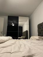 Te koop linnenkast zwart/spiegel glas/ophalen in beverwijk, Huizen en Kamers
