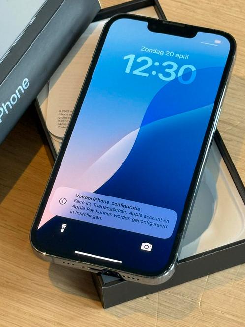 Prachtige iPhone 13 Pro Blue 256GB, met 100% batterij!, Telecommunicatie, Mobiele telefoons | Apple iPhone, Zo goed als nieuw