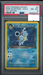 3/82 dark blastoise 1st psa 8, Hobby en Vrije tijd, Verzamelkaartspellen | Pokémon, Ophalen of Verzenden, Zo goed als nieuw, Losse kaart