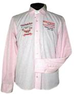 Camp David gestreept overhemd, shirt, roze, Mt. L, Verzenden, Nieuw, Halswijdte 41/42 (L), Roze