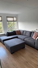 Hoekbank 305x230cm + hocker 100x100cm, Ophalen, Gebruikt, Hoekbank, 300 cm of meer