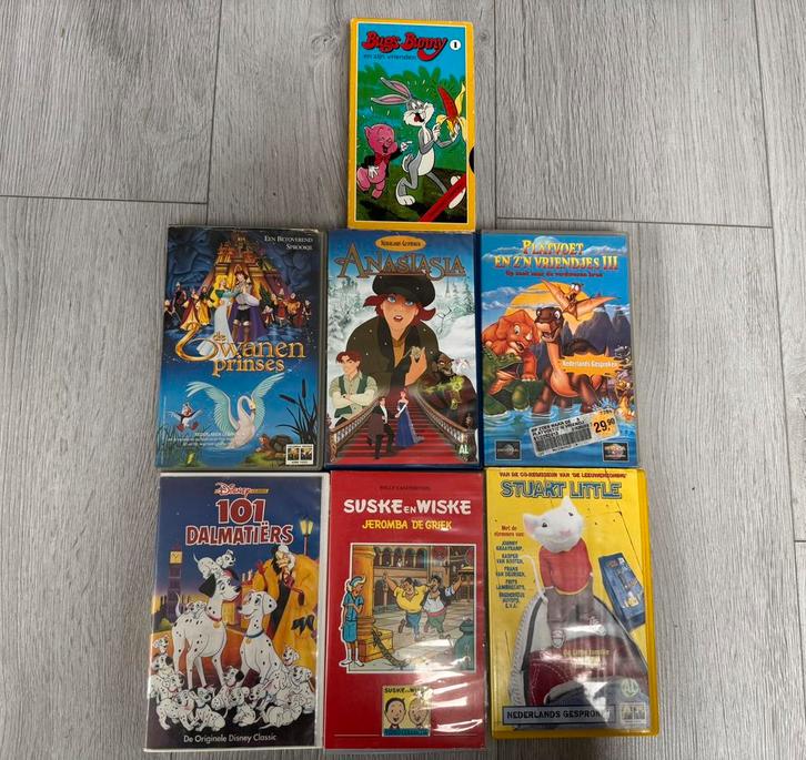 Kinder & Animatie VHS Disney, Platvoet, Anastasia 7 stuks, Cd's en Dvd's, VHS | Kinderen en Jeugd, Gebruikt, Alle leeftijden, Ophalen of Verzenden