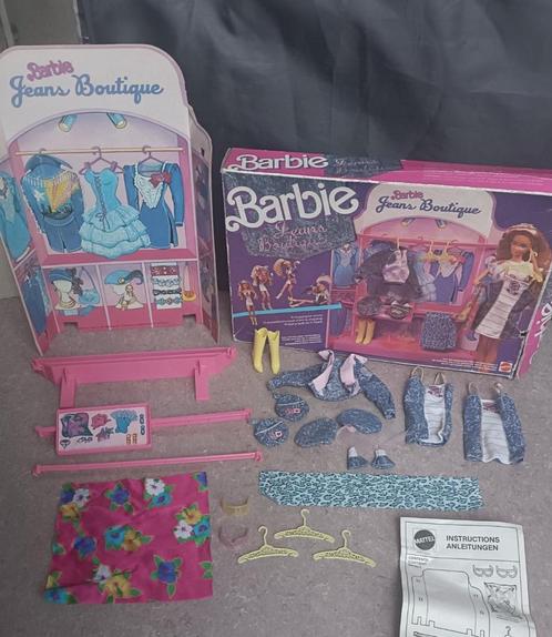 Vintage Barbie Jeans boutique 1987, Verzamelen, Poppen, Gebruikt, Pop, Ophalen of Verzenden
