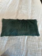 Kussen 50x25 harig groen nieuw, Ophalen of Verzenden, Nieuw, Groen, Vierkant